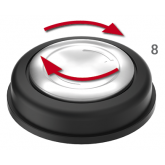 кнопка головки ”B-N-W”d130. spin